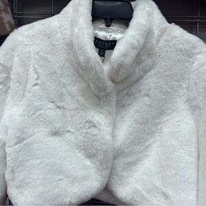 Laundry By Shelli Segal Cream Teddy Jacket